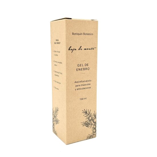 caja de color marron estampada para el gel de enebro