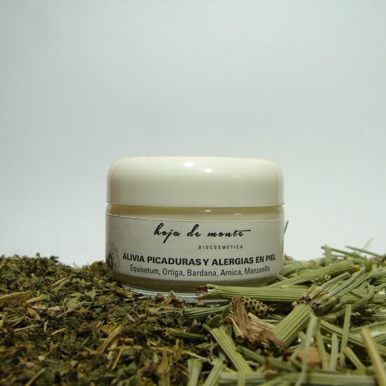 Alivia picaduras de insectos, urticarias, erupciones cutáneas y alergias.