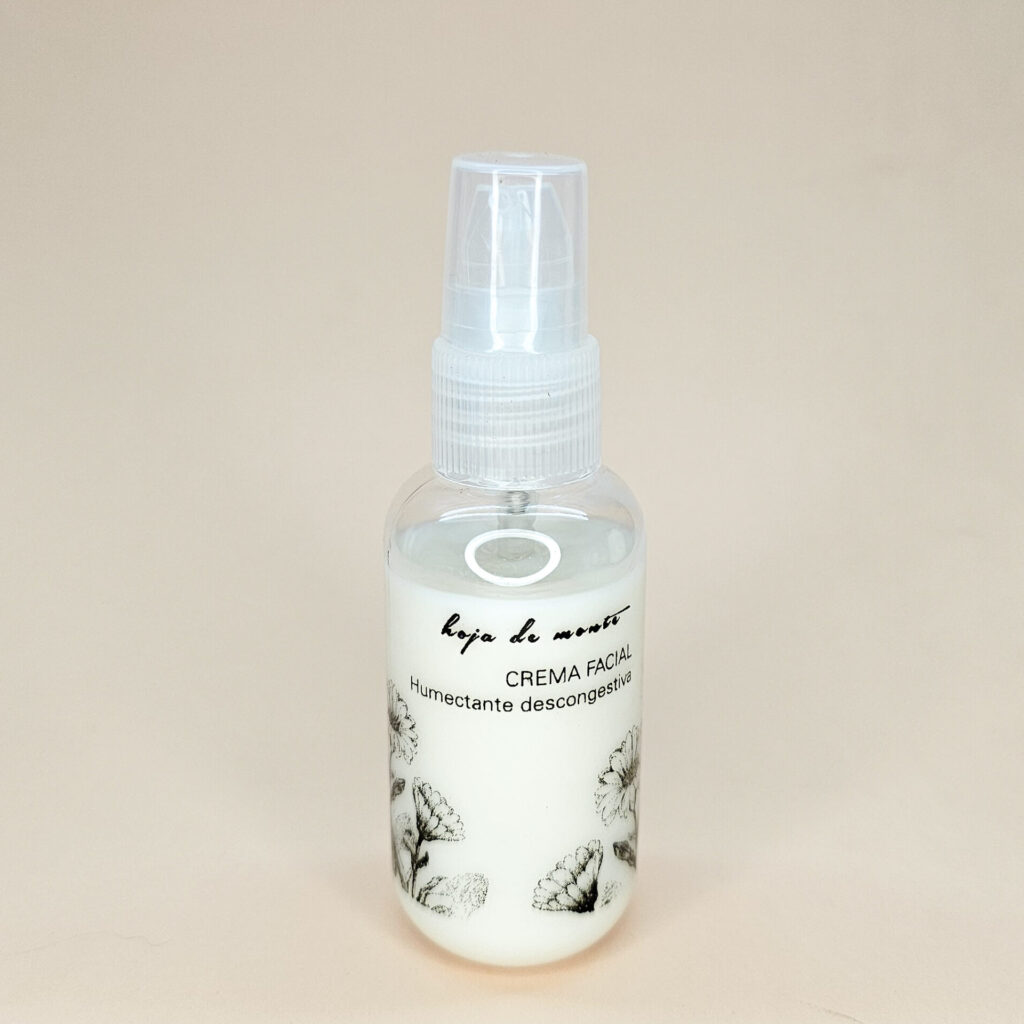 Crema facial piel sensible –  Manzanilla, Caléndula, Bardana y Tilo